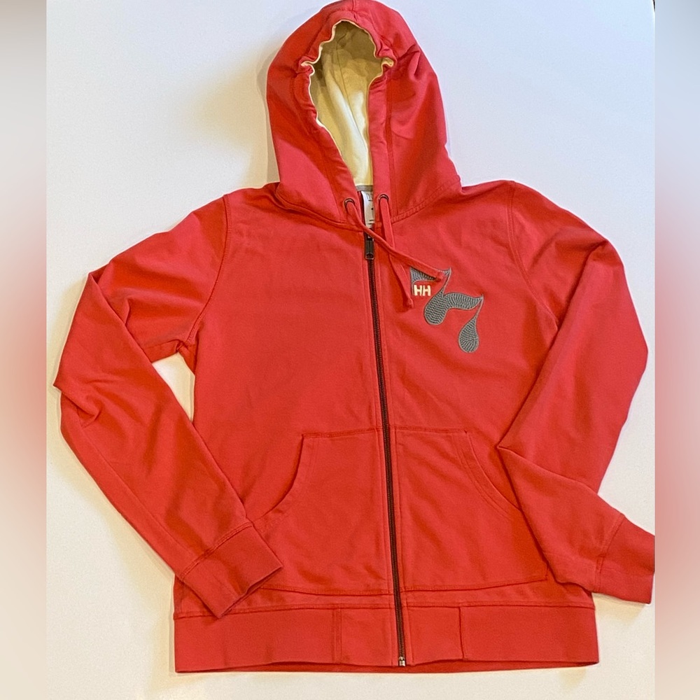 Helly Hansen women’s full zip hoody sweatshirt 77 logo good condition Medium